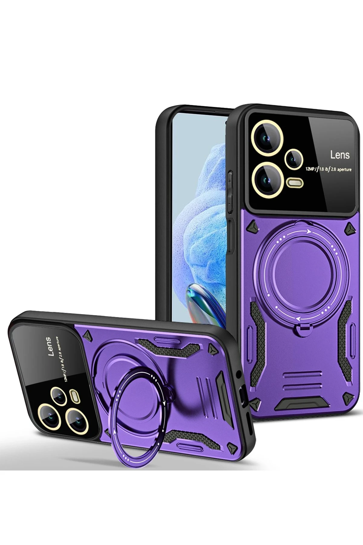 newface-xiaomi-redmi-note-12-pro-5g-kilif-joy-lens-standli-kapak-mor-default.webp Newface Xiaomi Redmi Note 12 Pro 5G Kılıf Joy Lens Standlı Kapak - Mor - Görsel 1