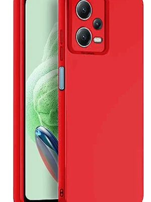 Newface Xiaomi Redmi Note 12 Pro 5G Kılıf Nano içi Kadife Silikon - Kırmızı