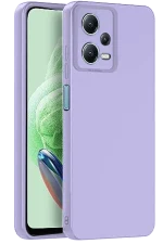 Newface Xiaomi Redmi Note 12 Pro 5G Kılıf Nano içi Kadife Silikon - Lila