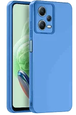 Newface Xiaomi Redmi Note 12 Pro 5G Kılıf Nano içi Kadife Silikon - Mavi