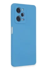 Newface Xiaomi Redmi Note 12 Pro 5G Kılıf Nano içi Kadife Silikon - Mavi - Görsel 3