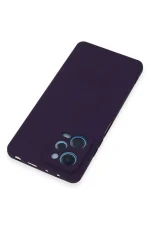 Newface Xiaomi Redmi Note 12 Pro 5G Kılıf Nano içi Kadife Silikon - Mor - Görsel 4