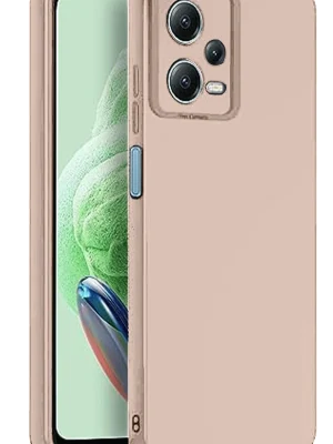 Newface Xiaomi Redmi Note 12 Pro 5G Kılıf Nano içi Kadife Silikon - Pudra