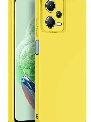 Newface Xiaomi Redmi Note 12 Pro 5G Kılıf Nano içi Kadife Silikon - Sarı