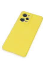 Newface Xiaomi Redmi Note 12 Pro 5G Kılıf Nano içi Kadife Silikon - Sarı - Görsel 5