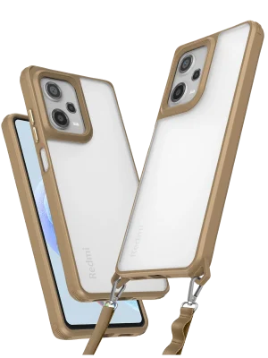 Newface Xiaomi Redmi Note 12 Pro 5G Kılıf Penta Silikon Kılıf - Çöl Titanyum