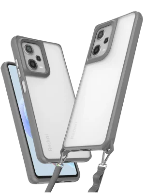 Newface Xiaomi Redmi Note 12 Pro 5G Kılıf Penta Silikon Kılıf - Titan Gri