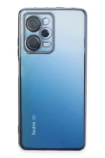 Newface Xiaomi Redmi Note 12 Pro 5G Kılıf Razer Lensli Silikon - Açık Mavi