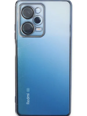 Newface Xiaomi Redmi Note 12 Pro 5G Kılıf Razer Lensli Silikon - Açık Mavi