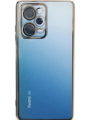 Newface Xiaomi Redmi Note 12 Pro 5G Kılıf Razer Lensli Silikon - Gold