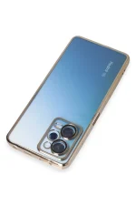 Newface Xiaomi Redmi Note 12 Pro 5G Kılıf Razer Lensli Silikon - Gold - Görsel 5