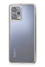 Newface Xiaomi Redmi Note 12 Pro 5G Kılıf Razer Lensli Silikon - Gümüş