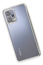 Newface Xiaomi Redmi Note 12 Pro 5G Kılıf Razer Lensli Silikon - Gümüş - Görsel 4