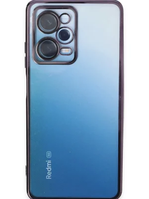 Newface Xiaomi Redmi Note 12 Pro 5G Kılıf Razer Lensli Silikon - Mor