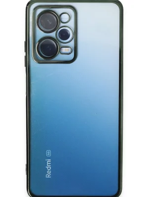 Newface Xiaomi Redmi Note 12 Pro 5G Kılıf Razer Lensli Silikon - Yeşil