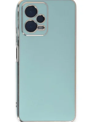 Newface Xiaomi Redmi Note 12 Pro 5G Kılıf Volet Silikon - Açık Yeşil