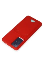 Newface Xiaomi Redmi Note 12S Kılıf Kelvin Kartvizitli Silikon - Kırmızı - Görsel 3