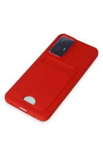 Newface Xiaomi Redmi Note 12S Kılıf Kelvin Kartvizitli Silikon - Kırmızı - Görsel 4