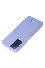 Newface Xiaomi Redmi Note 12S Kılıf Kelvin Kartvizitli Silikon - Lila - Görsel 3