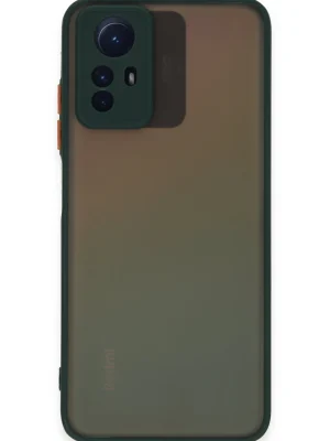 Newface Xiaomi Redmi Note 12S Kılıf Montreal Silikon Kapak - Yeşil