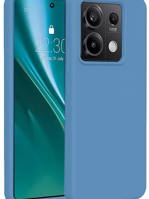 Newface Xiaomi Redmi Note 13 4G Kılıf First Silikon - Mavi