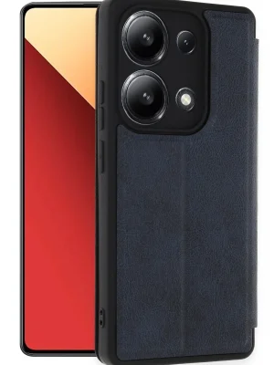 Newface Xiaomi Redmi Note 13 4G Kılıf Flip Cover - Lacivert