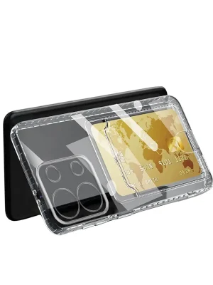 Newface Xiaomi Redmi Note 13 4G Kılıf Kart Şeffaf Silikon - Şeffaf