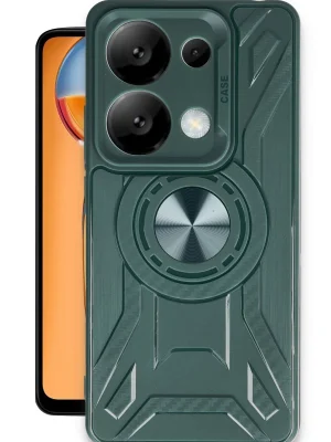 Newface Xiaomi Redmi Note 13 4G Kılıf Lincoln Silikon - Koyu Yeşil