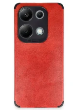 Newface Xiaomi Redmi Note 13 4G Kılıf Loop Deri Silikon - Kırmızı