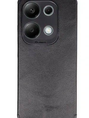 Newface Xiaomi Redmi Note 13 4G Kılıf Loop Deri Silikon - Siyah