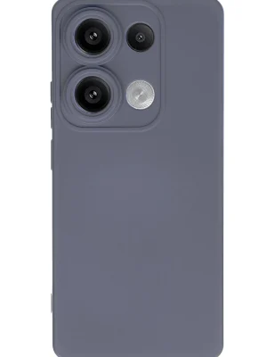 Newface Xiaomi Redmi Note 13 4G Kılıf Nano içi Kadife Silikon - Gri