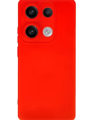 Newface Xiaomi Redmi Note 13 4G Kılıf Nano içi Kadife Silikon - Kırmızı