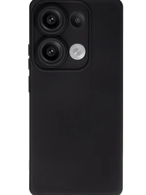 Newface Xiaomi Redmi Note 13 4G Kılıf Nano içi Kadife Silikon - Siyah