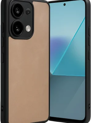 Newface Xiaomi Redmi Note 13 Pro 4G Kılıf Aras Deri Kapak - Pudra