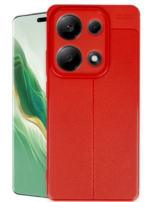 Newface Xiaomi Redmi Note 13 Pro 4G Kılıf Auto Focus Kapak - Kırmızı