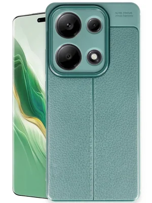 Newface Xiaomi Redmi Note 13 Pro 4G Kılıf Auto Focus Kapak - Koyu Yeşil