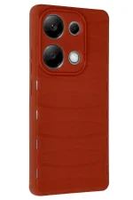 Newface Xiaomi Redmi Note 13 Pro 4G Kılıf Bibercas Silikon Kapak - Kırmızı - Görsel 2