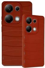 Newface Xiaomi Redmi Note 13 Pro 4G Kılıf Bibercas Silikon Kapak - Kırmızı - Görsel 3