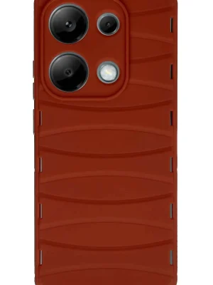 Newface Xiaomi Redmi Note 13 Pro 4G Kılıf Bibercas Silikon Kapak - Kırmızı