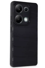 Newface Xiaomi Redmi Note 13 Pro 4G Kılıf Bibercas Silikon Kapak - Siyah - Görsel 2