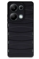 Newface Xiaomi Redmi Note 13 Pro 4G Kılıf Bibercas Silikon Kapak - Siyah