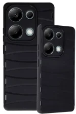 Newface Xiaomi Redmi Note 13 Pro 4G Kılıf Bibercas Silikon Kapak - Siyah - Görsel 3