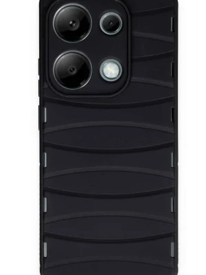 Newface Xiaomi Redmi Note 13 Pro 4G Kılıf Bibercas Silikon Kapak - Siyah