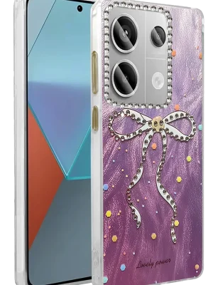 Newface Xiaomi Redmi Note 13 Pro 4G Kılıf Blade Aynalı Desenli Kapak - Desen 1