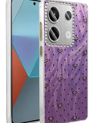 Newface Xiaomi Redmi Note 13 Pro 4G Kılıf Blade Aynalı Desenli Kapak - Desen 2