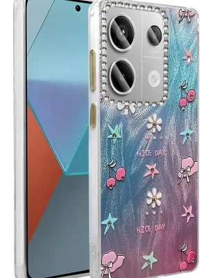 Newface Xiaomi Redmi Note 13 Pro 4G Kılıf Blade Aynalı Desenli Kapak - Desen 4