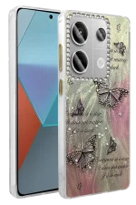 Newface Xiaomi Redmi Note 13 Pro 4G Kılıf Blade Aynalı Desenli Kapak - Desen 6