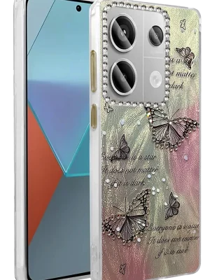 Newface Xiaomi Redmi Note 13 Pro 4G Kılıf Blade Aynalı Desenli Kapak - Desen 6