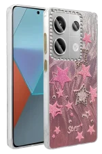 Newface Xiaomi Redmi Note 13 Pro 4G Kılıf Blade Aynalı Desenli Kapak - Desen 7