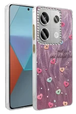 Newface Xiaomi Redmi Note 13 Pro 4G Kılıf Blade Aynalı Desenli Kapak - Desen 8